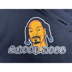 90s Legends Snoop Dogg Graphic Hoodie Black Size Medium Hip Hop Rap Merch